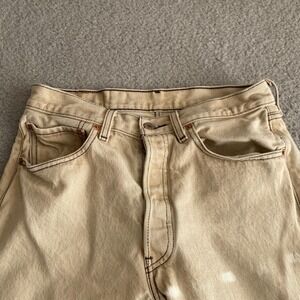 Levi's Shorts Beige Men's 32‎ Mens 501xx Series 100% Cotton Riveted Button